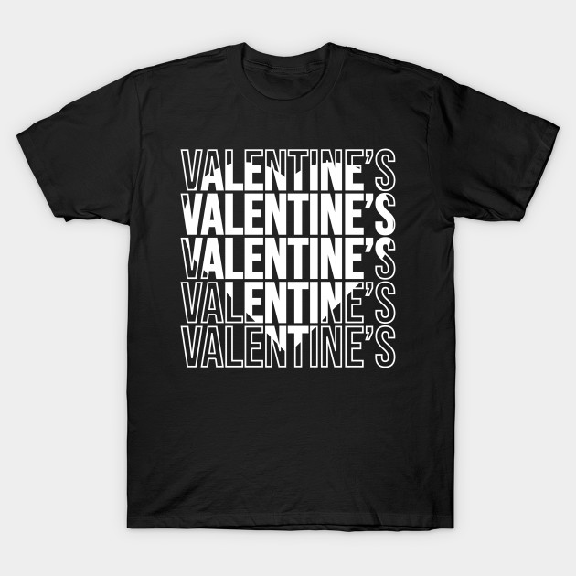 valentines text line art T-Shirt by Khenyot